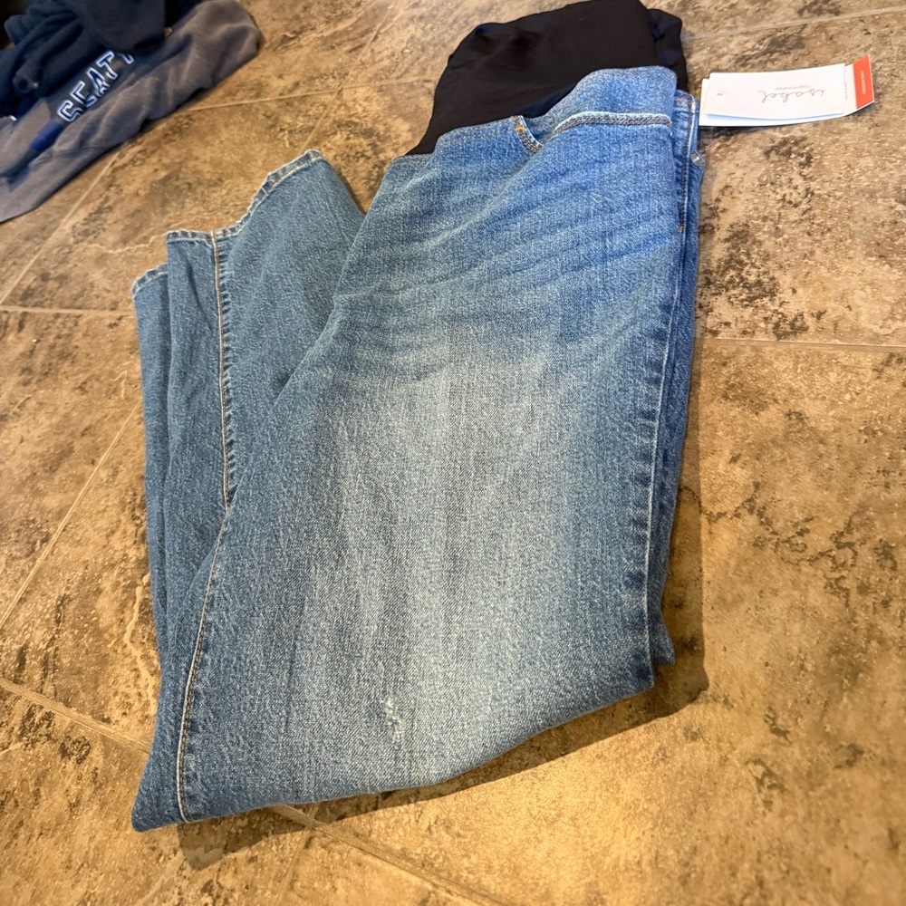 🌭Women's Blue maternity Jeans